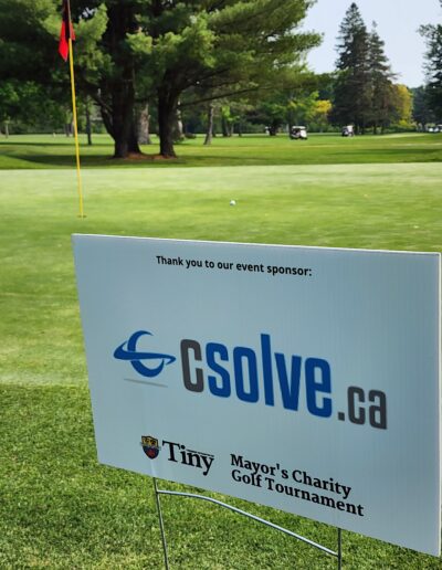 Tiny Mayors Golf - CSOLVE Sign
